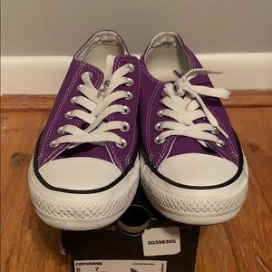 Neon purple converse